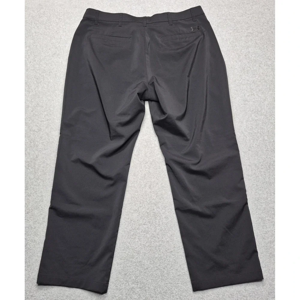 Under Armour Pants Mens Size 40 x 30 Black Loose Fit Golf Chino Outdoor Casual